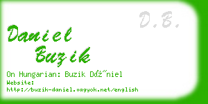 daniel buzik business card